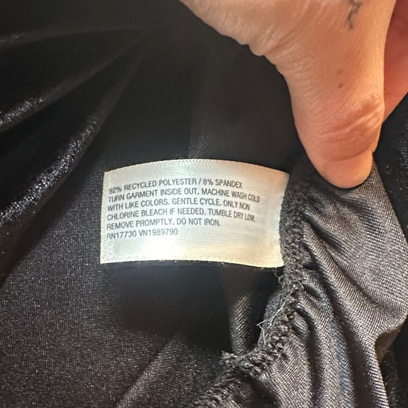 a new day Black Velvet Sleeveless Mockneck Blouse - Picture 4 of 6